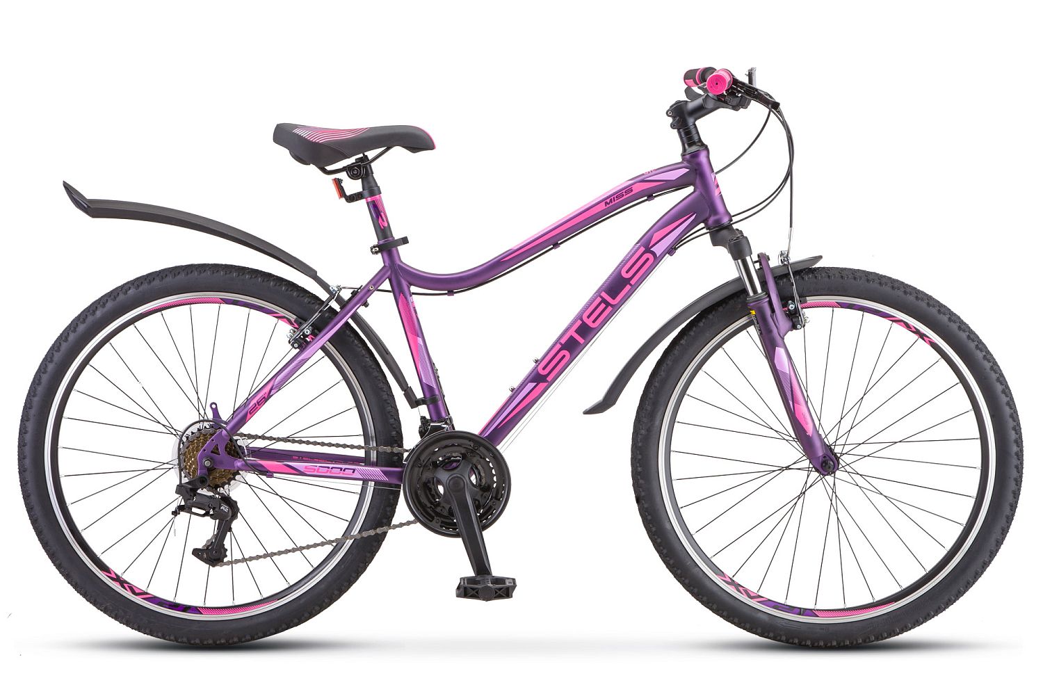 Велосипед 26 Stels Miss 5000 V (рама 18) V050 Вишневый/розовый, LU089375