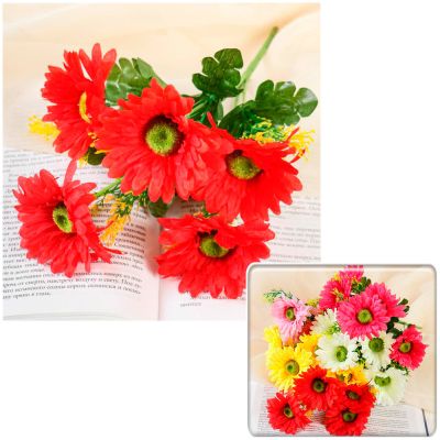 Фото Букет искусственных цветов "Хризантемы" 26 см СимаГлобал  4564888. Интернет-магазин FOROOM