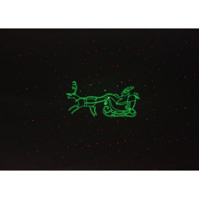 Фото Эра Проектор ЭРА ENIOP-02 Laser Дед Мороз мультирежим 2 цвета, 220V, IP44 1/12. Интернет-магазин FOROOM