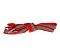 Шнурки красные со светоотражателем 110см, с плоским сечением 10мм Onlitop  1859411