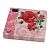Фото Салфетки бумажные "Романтические розы на розовом" 33x33см, 3 слоя, 20шт. Bouquet Art 57270. Интернет-магазин FOROOM