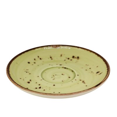 Фото Блюдце (d)14см под чайную чашку Tulu Porselen Reactive Green LN02KTCT*. Интернет-магазин FOROOM