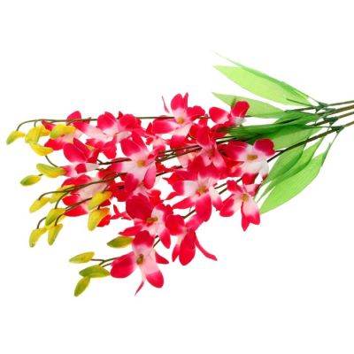 Фото Цветок искусственный "Орхидея Гуарианте розово-белая" 70 см   701715. Интернет-магазин FOROOM