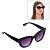 Фото Очки солнцезащитные женские 5,5х4х15см, линзы фиолетовые с градиентом, UV400 Мастер К  3098072. Интернет-магазин FOROOM