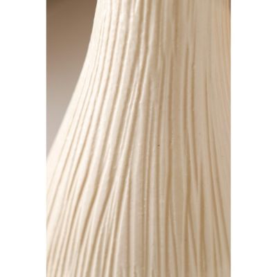 Фото Ваза керамическая "Лиза", (h)32см, белая Керамика ручной работы Рельефные линии 4275348. Интернет-магазин FOROOM