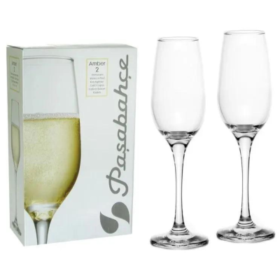 Фото Комплект бокалов для шампанского 210 мл (2 шт.) Pasabahce Amber 440295 1109029. Интернет-магазин FOROOM