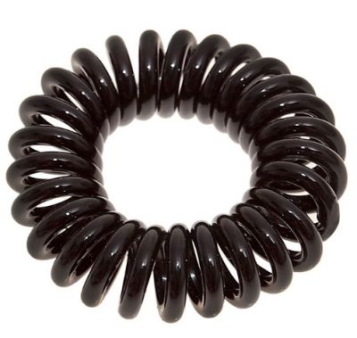 Резинка для волос "Пружинка" черная 3,5 см СимаГлобал  1145950