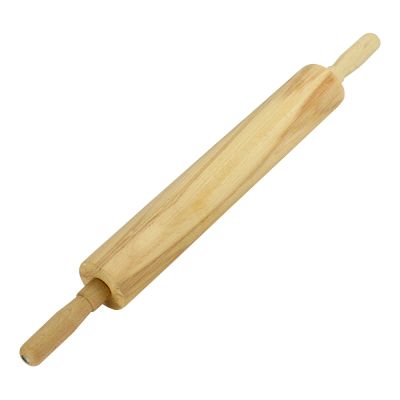 Скалка 60см деревянная (бук), крутящиеся ручки Хозяюшка  40-36
