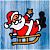 Фото Наклейка на стекло "Дед Мороз на санках" 15х12,5см Зимнее Волшебство  4322965. Интернет-магазин FOROOM