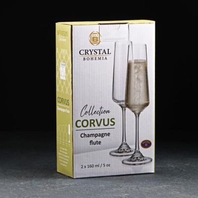 Фото Набор бокалов 160мл "Corvus" (2шт.) для шампанского СимаГлобал  9258204. Интернет-магазин FOROOM