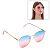 Фото Очки солнцезащитные женские 13х13х4,5см, линзы двухцветные голубые/розовые Мастер К  4703670. Интернет-магазин FOROOM