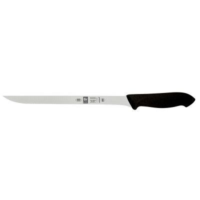 Фото Нож для нарезки ветчины 24 см, чёрный Icel Horeca Prime 281.HR17.24. Интернет-магазин FOROOM